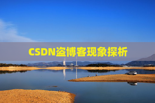 CSDN盗博客现象探析